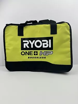 RYOBI ONE+ HP Tool Canvas Contractor Bag Tote W/ Zipper Green Black 17 X 12 X 6 • $16.99