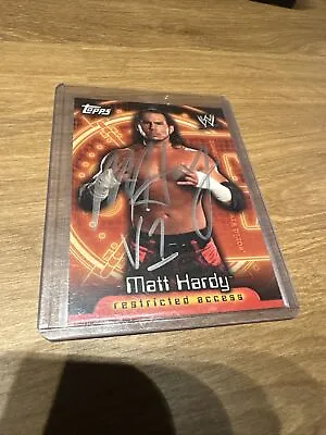 Matt Hardy Autographed Signed Card AUTHENTIC WWE WWF MH2 • $19.99