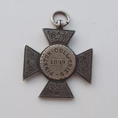 Rare Silver Mining Medal - Pinxton Collieries 1899 • £42