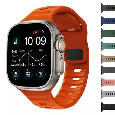 For Apple Watch Series Ultra 2 9 8 7 SE 6 IWatch 49mm Silicone Sport Band Strap • $7.85