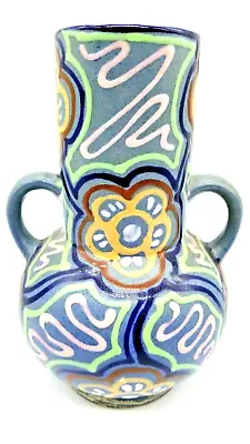 Rare 1920's Carl Gebauer / Neumann German  Art Deco Vase Ceramic Pottery Lg. 9  • $129.99