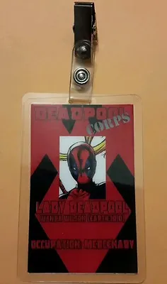 Deadpool ID Badge - Deadpool Corps Lady Deadpool Wanda Wilson Cosplay Costume • $13.49