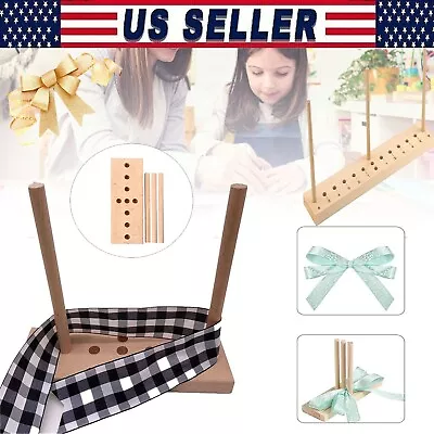 Bow Maker Bow Making Tool For Ribbon Wooden Wreath Bow Maker For Making • $15.50