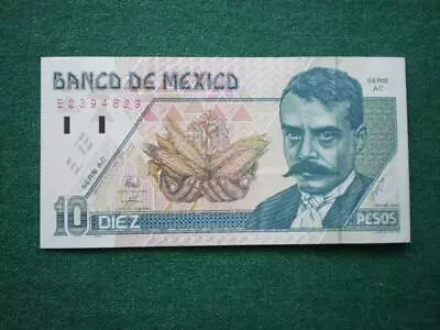 1996 BANCO DE MEXICO 10 Nuevos EMILIANO ZAPATA BANK NOTE AU • $29.99