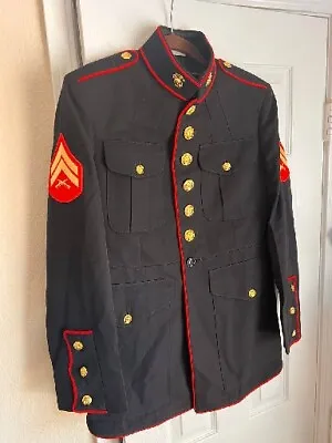 US Marine Corps Service Dress Uniform Jacket Coat 40S Crown Clothing • $99