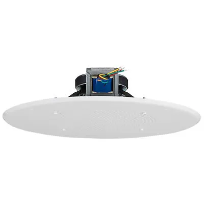 8  Ceiling Speaker With 70V Transformer And White Grill For Background Music And • $28.44