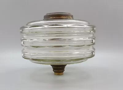 Antique Cut / Faceted Glass Oil Lamp Font / Fount - Duplex Screw Collar • £59.99