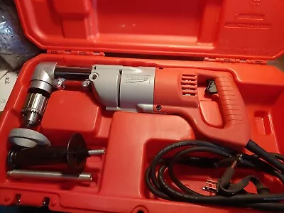 MILWAUKEE 3107-6 7 Amp 1/2  Corded Heavy Right-Angle Drill Kit • $200