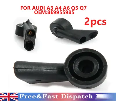 2x For Audi A1 A3 S3 A4 A6 Q3 Q5 Windshield Rear Wiper Washer Nozzle Spray Jet • £4.99