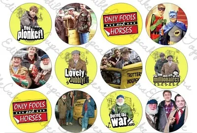 Only Fools And Horses Cupcake Toppers Del Boy Rodney Edible Icing Cake • £2.69