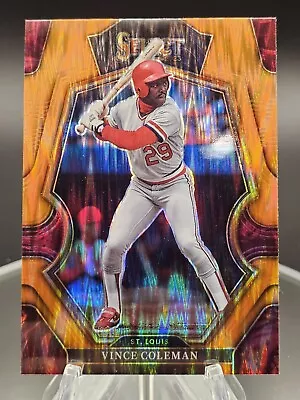 2023 Panini Select - Premier Level Orange Flash Prizm #139 Vince Coleman • $1.99