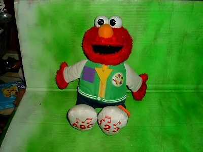$14 • Buy Kids Talking Elmo Sesame Street Ready For School 14  Plush 2011 Hasbro 98960