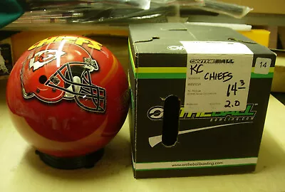 14# 3 Oz TW 2.0 2013 Style VIZ-A-BALL NFL KANSAS CITY CHIEFS Bowling Ball • $300