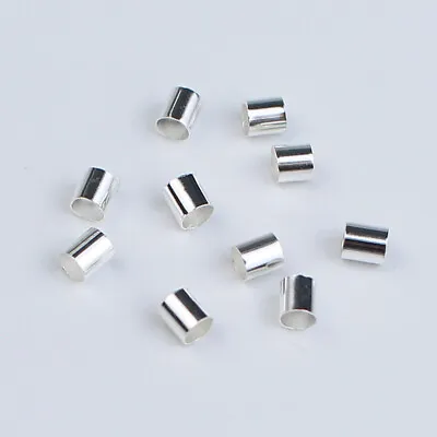 500pcs 1.5 2.0 2.5mm Copper Tube Crimp End Beads Stopper For DIY Jewelry Making • $4.49