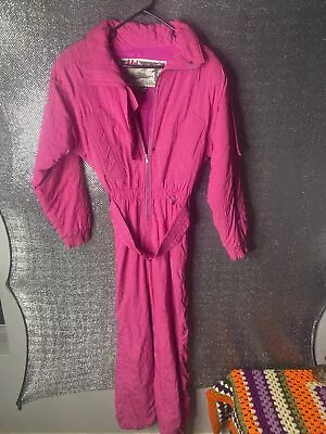 NILS One Piece Ski Suit Vintage Women’s Size 6 Pink Made In USA Thinsulate • $55.55