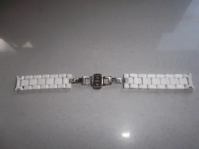 £36.95 • Buy Armani White Full Ceramic Spare 15 Links Watch Strap -112801