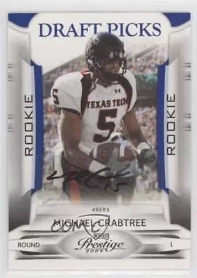 2009 Playoff Prestige /299 Michael Crabtree #174 Rookie Auto RC • $11.74