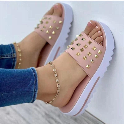 $18.85 • Buy Nuevas Sandalias De Cuña Chanclas Zapatos Para Mujere Parm De Verano Modernos