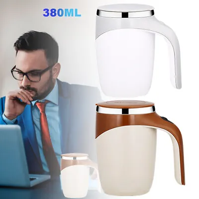 £7.03 • Buy Auto Self Stirring Magnetic Stainless Steel Coffee Mug Milk Tea Cup Smart Mixing
