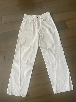 Zara Jeans Carpenter Size 6 Beige/ivory  *preowned* • $17