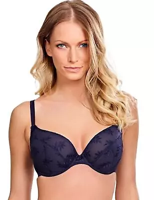 Panache Tango Plunge Bra 3256 Womens Non-Padded Underwired Bras Navy • £14.50