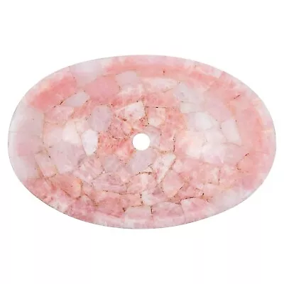 Resin With Rose Quartz Counter Top Vessel Pink Marble Wash Basin With Royal Look • £1241.23