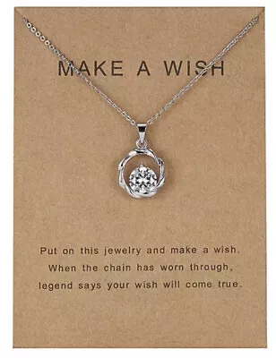 Make A Wish Necklace Gift Pendant Clavicle Necklace • $10