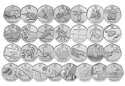 Olympic 50p Coins - Choose Coin - Football Triathlon Wrestling Judo Etc... • £4.99