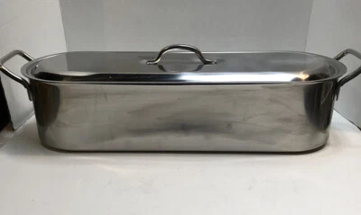 $19.99 • Buy  Fish Poacher Stainless Steel With Rack 18 Inch 