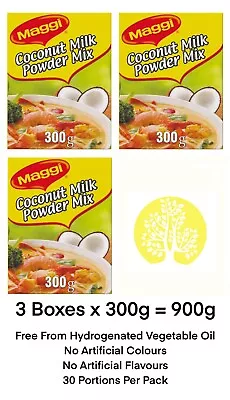 3 X 300g Maggi Coconut Milk Powder BBE 10/23 • £9.99