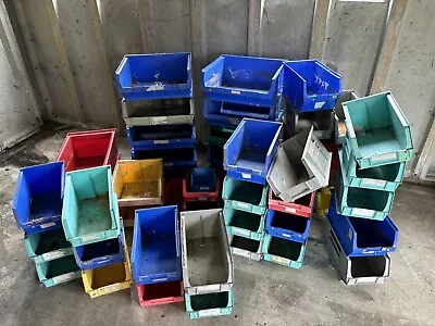 Job Lot Lin Bin Storage Crates Boxes X 52 Pcs Used • £0.99