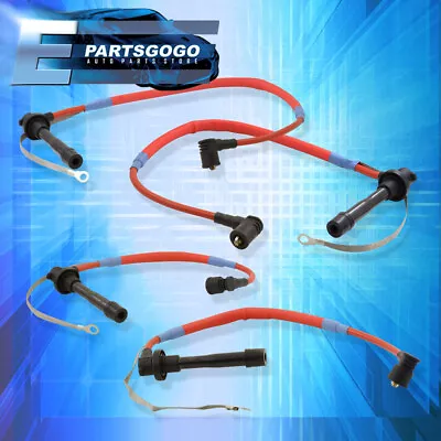 For 92-00 Honda Civic VTEC 1.5L 1.6L L4 8MM Performance Spark Plug Wire 4PCS Set • $23.99