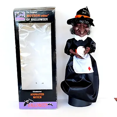 Vintage Telco Motion-ettes Of Halloween 17  Illuminated Animated Witch • $65.99