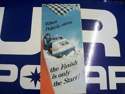 Vintage Snowmobile POLARIS 1969 Racing Leaflet Pocket Sales Brochure NEW OEM • $22.99