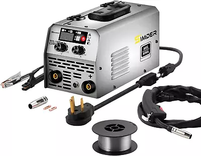 SSIMDER MIG Welder 140A 2 In 1 Stick/Flux Core Welder 110V/220V Dual Voltage Wel • $127.99