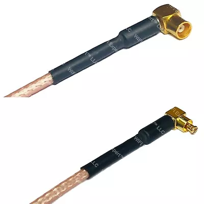 RG316 MCX FEMALE ANGLE To MC CARD MALE ANGLE RF Cable Rapid-SHIP LOT • $9.24