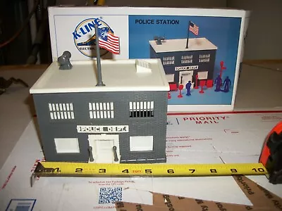 Vintage 0 Scale K-Lineville Marketplace Police Department For Your Train City. • $29.98