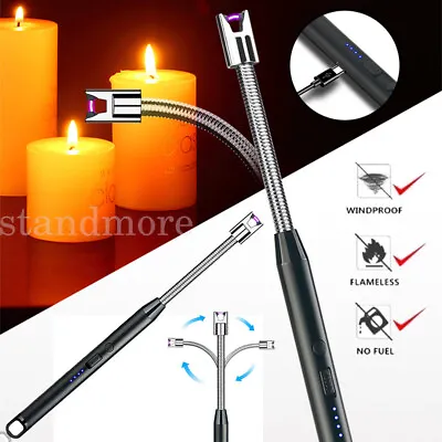 BBQ CANDLE KITCHEN FLEXIBLE LONG ELECTRIC/ARC LIGHTER✅Rechargeable USB Lighter • £5.46