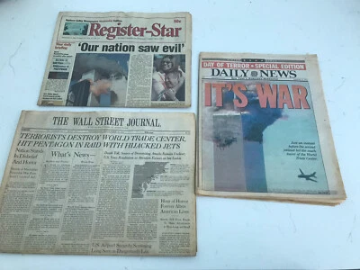 $9.99 • Buy 911 Book Of Dead Pics & Wall Street Journal NY Daily News, Star Register 9/12