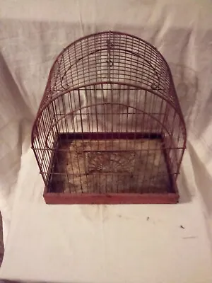 Vintage Bird Cage Rare Mid-Century Art Deco HENDRYX Hanging Bird House • $65