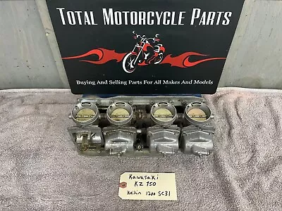 $200 • Buy Kawasaki KZ750 Keihin 1200 SC31 Carburetor Carb Fuel Rack Assembly OEM Genuine