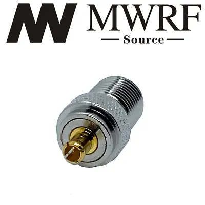 F Female To MCX Male RF Coaxial RF Adapter Connector; US Stock; Fast Ship • $5.99