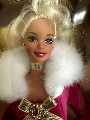$10.09 • Buy Barbie Winter Rhapsody Collectors Blonde Doll 1996 Avon Special Edition 16873,