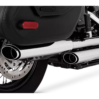 Vance & Hines PCX Twin Slash Dual Slip-On Mufflers Chrome #16379 Harley Davidson • $749.99