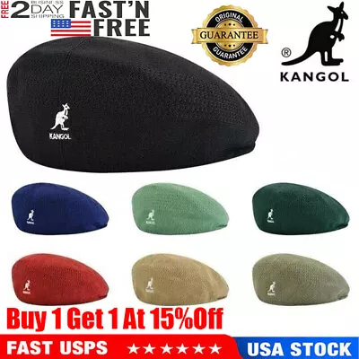 Kangol Breathable Beret Hat Summer Newsboy Woven  Flat Caps Casual Men Women US • $7.99