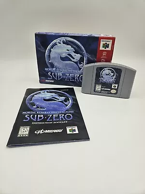 Mortal Kombat Mythologies: Sub-Zero Nintendo 64 N64 CIB • $140