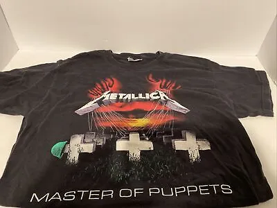 Vintage Y2K Metallica Master Of Puppets Tour T-shirt 2007 Sz M Medium Rock Band • $32