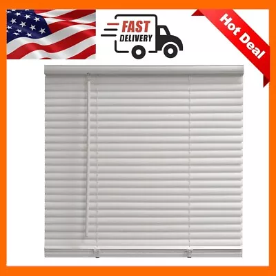 1  Cordless Room Darkening Vinyl Blinds White - 23x48 • $14.40