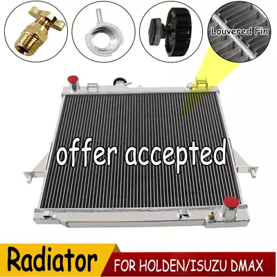 Aluminum Radiator For 03-07 HOLDEN RODEO RA 3.5L 3.0TDD;07-12 ISUZU D-MAX DIESEL • $229