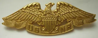 Rare Pre WW2 / 1938 Pattern USNR Merchant Marine Right Facing Badge - PB  XB • $225
